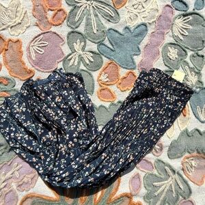 Floral Navy Maxi Skirt